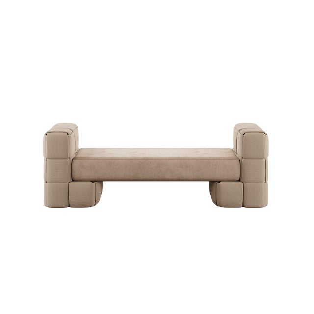 The Kubrik Bench is designed for entryways, bedrooms, or luxury dressing rooms. Its fully upholstered arms are crafted...
