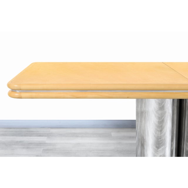 Mid-Century Modern "Radial" Dining Table by Stanley J. Friedman for Brueton For Sale - Image 10 of 13