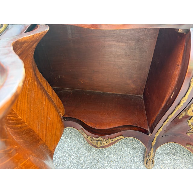 Antique Hand-Painted French Bombe Buffet For Sale - Image 13 of 18