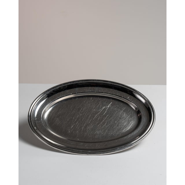 Early 20th Century France Gray Silver Tray For Sale - Image 9 of 15