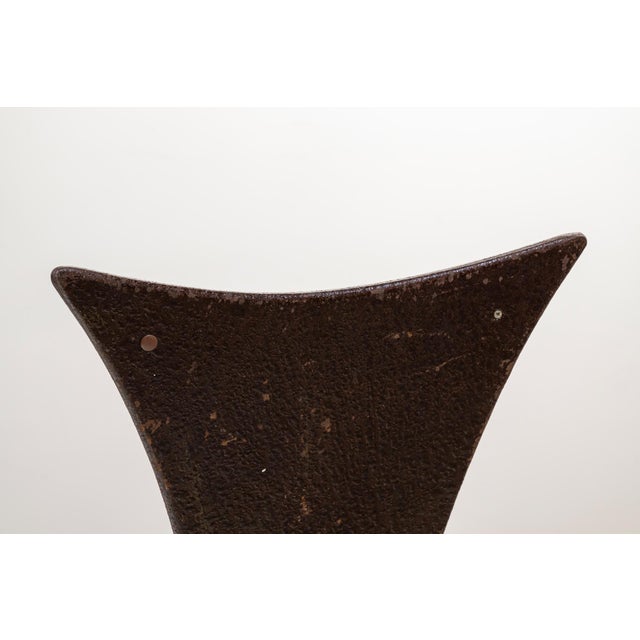 Vintage Surrealist French Iron Chairs, 1980s, Set of 6 For Sale - Image 3 of 14