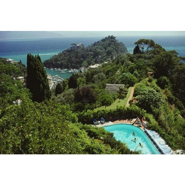 Portofino Villa 1977 by Slim Aarons Slim Aarons Limited Estate Edition Guests by the pool at Klaus Pudel’s villa, the Casa...