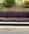 Space Age White Sofa With Aubergine Leather, Circa 1970 For Sale - Image 11 of 12
