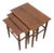 Danish Teak Nesting Tables, Set of 3 For Sale