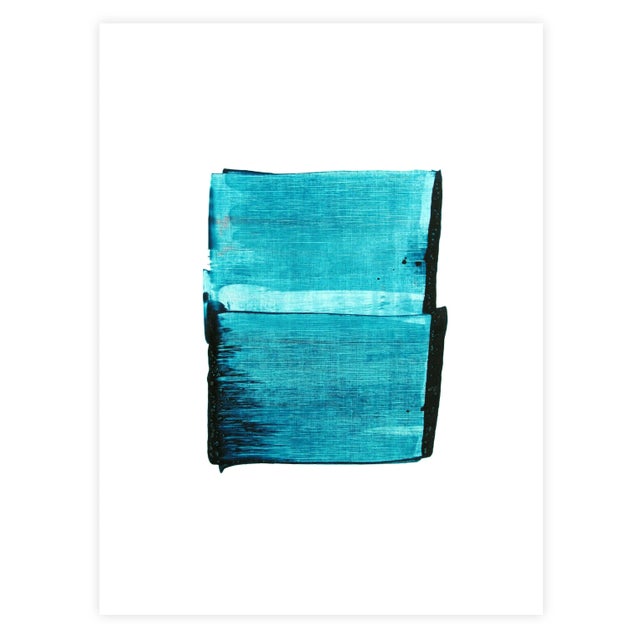 2020s Contemporary Abstract Acrylic on Hahnemühle Paper Painting "Clear Water 01" by Emma Godebska For Sale - Image 5 of 5