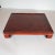 Brick Red Enrique Garcel Mid-Century Modern Lacquered Goatskin Pagoda Style Bar Tray For Sale - Image 8 of 10