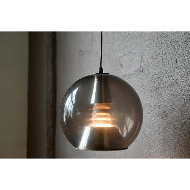 Gray Space Age Sphere Lamp, 1970s For Sale - Image 8 of 10
