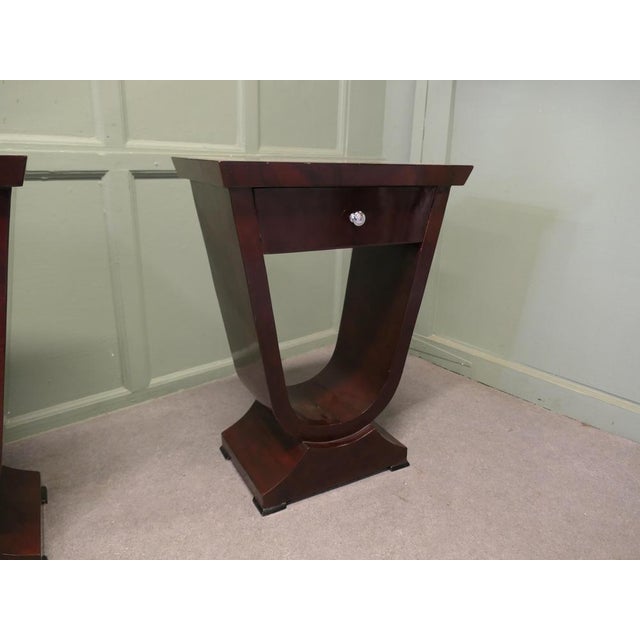 Vintage Art Deco Bedside Tables, 1970, Set of 2 For Sale - Image 4 of 8