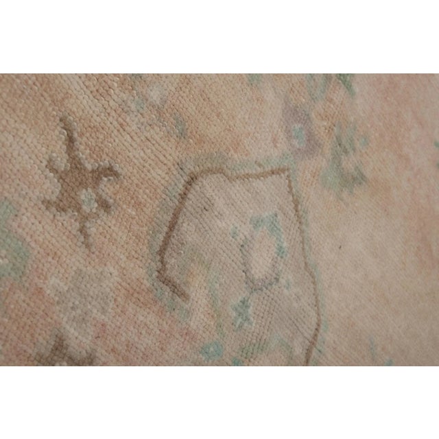 Peach Vintage Orange Turkish Karapinar Pastel Rug 4'10" X 8'7" For Sale - Image 8 of 13