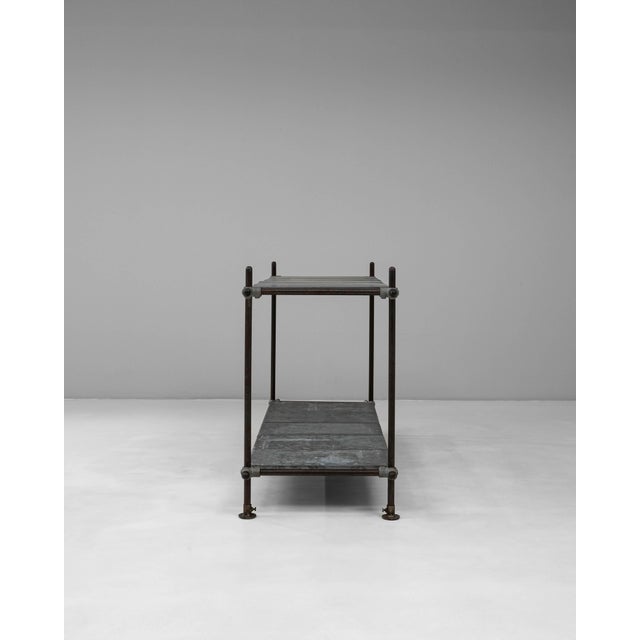 20th Century French Metal Console Table With Zinc Tops For Sale - Image 18 of 18