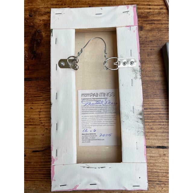 "Muted Moss" Contemporary Impressionist Landscape in Various Shades of Green by Mill Valley Artist Mary Anne McKernie For Sale In San Francisco - Image 6 of 7