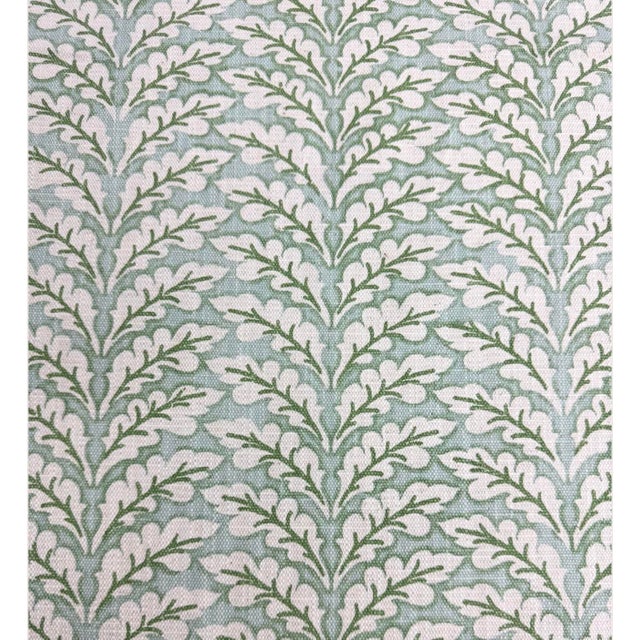 Custom Upholstered Skirted Wingback Desk Chair For Sale - Image 12 of 12