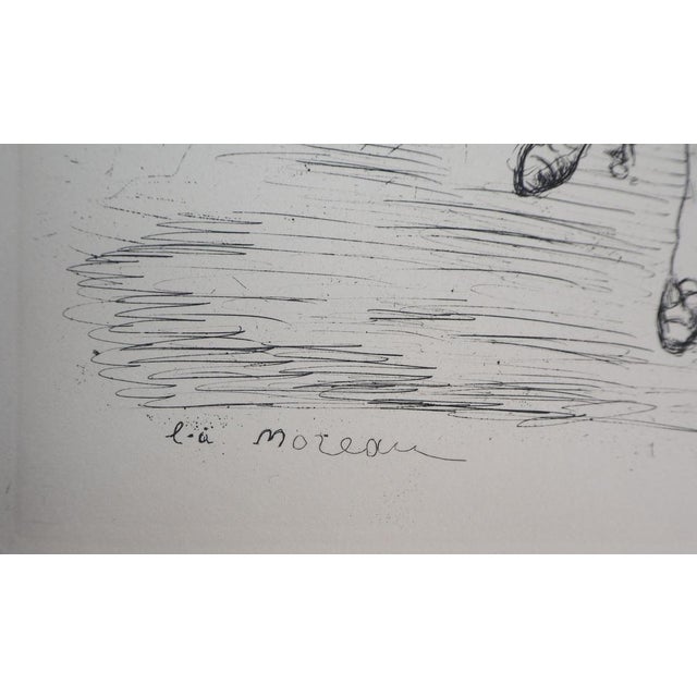 Luc,Albert Moreau, Jardins De Paris, 1937, Original Etching For Sale - Image 3 of 10