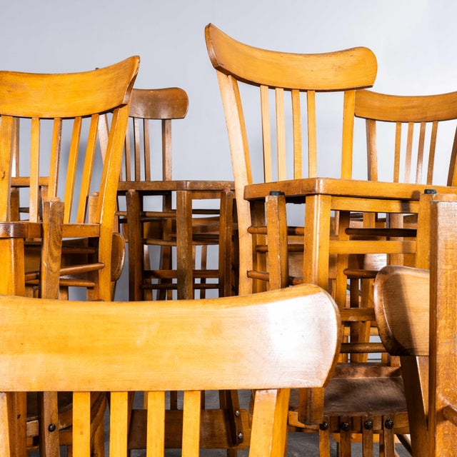 Vintage Luterma Chairs in Honey Oak and Bentwood, 1950s, Set of 4 For Sale - Image 6 of 11