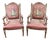 French Neoclassical Gilt Armchairs with Romantic Upholstery, Set of 2 For Sale