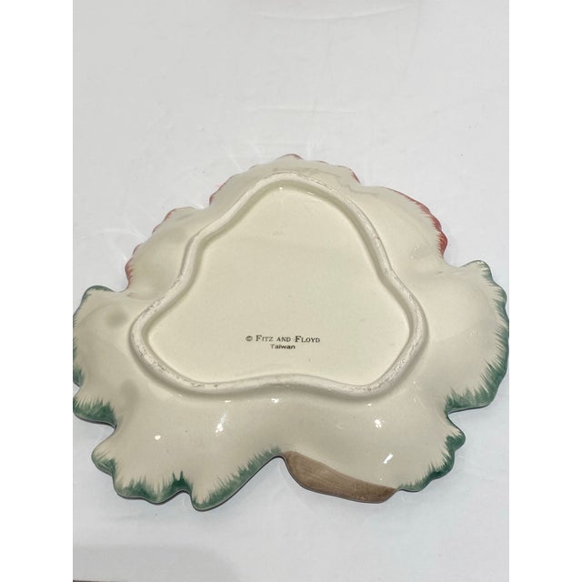 Brown Fitz and Floyd Harvest Heritage Canapé Plates- Set of 5 For Sale - Image 8 of 9