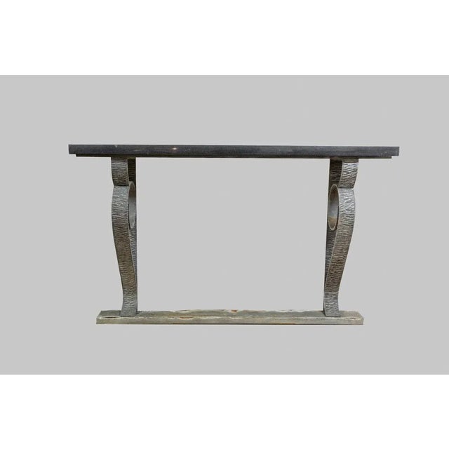 Black American Art Deco Console Table, 1920s For Sale - Image 8 of 8