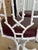 Mid 20th Century Set of Four Vintage Faux Bamboo Swivel Dining Chairs in Glossy White For Sale - Image 5 of 12