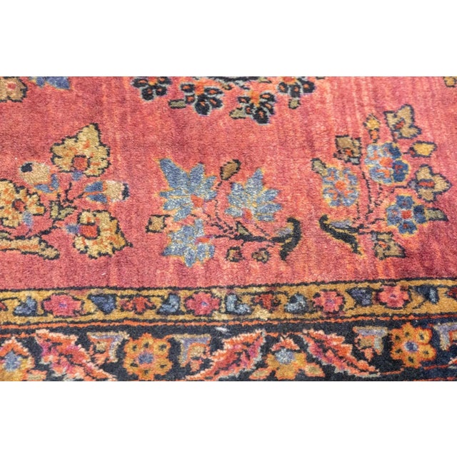 1920s Antique Persian Sarouk Rug 1'11'' x 2'6'' For Sale - Image 5 of 6