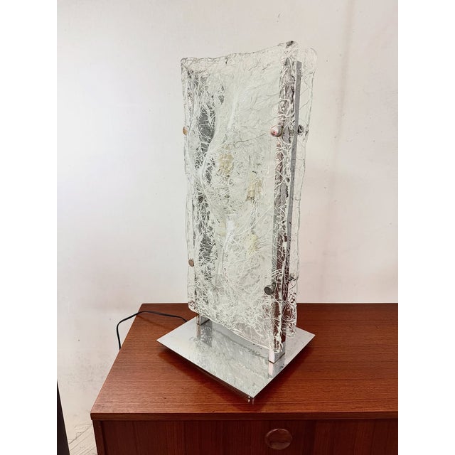 Metal Sculptural Lamp by Toni Zuccheri for Mazzega, 1970s For Sale - Image 7 of 14