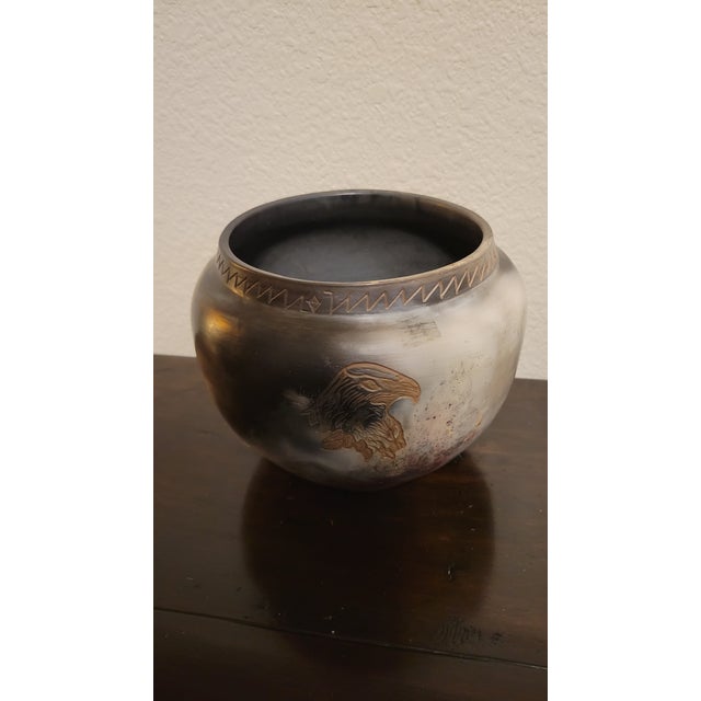 Native American Small Vintage Vase From Savage Arts For Sale - Image 3 of 10