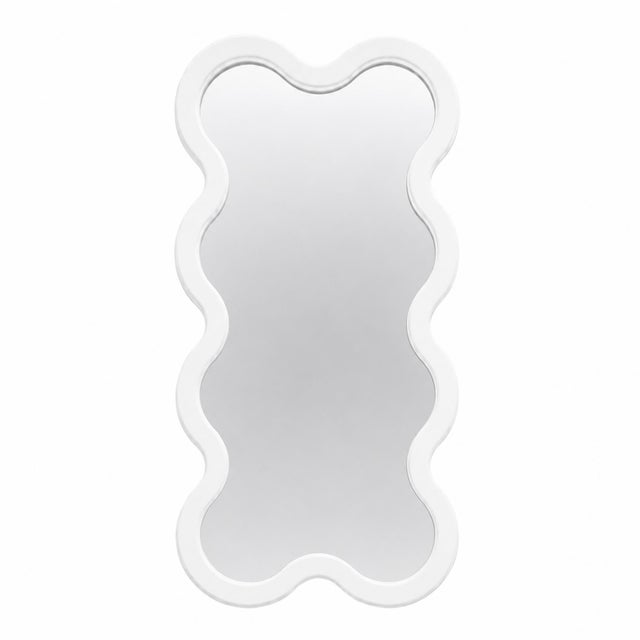 Modern Yellow Designer Mirror With Sculptural Wavy Frame – Hvyli 8 For Sale - Image 14 of 15