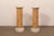 Saffron Italian Pair 3 Ft Tall Column Pedestals For Sale - Image 8 of 11