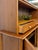 Vintage Hutch by Paine Furniture MCM China Cabinet, Parquet Doors, Glass Sliding For Sale - Image 13 of 18