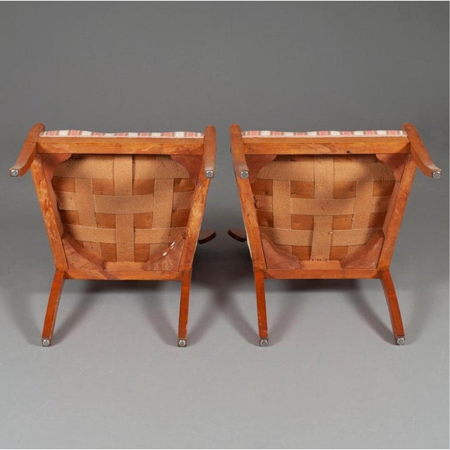 Antique Swedish Biedermeier Carver Chairs, 1800s, Set of 2 For Sale - Image 4 of 5