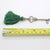 Vintage Italian Handmade Genuine Silver Life Size Secret Drawer Key W/T Green Tassel For Sale - Image 11 of 11