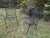 Set a four iconic mid-century modern radar garden chairs recently sanded prime painted and sealed presented in semi gloss...
