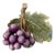 Artisan Crafted/Hand Painted Porcelain "Grapes on a Leaf”. For Sale