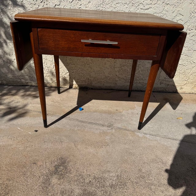 1960s Lane Acclaim Drop Leaf Side Table by Lane For Sale - Image 11 of 12