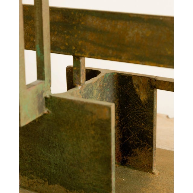 1950s 1950s D. Malken Brutalist Steel Sculpture For Sale - Image 5 of 11
