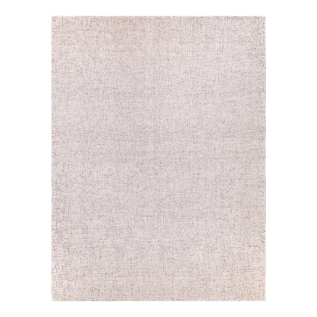 Exquisite Rugs Caprice Tufted New Zealand Wool & Cotton Pink/Ivory Rug-6'X9' For Sale