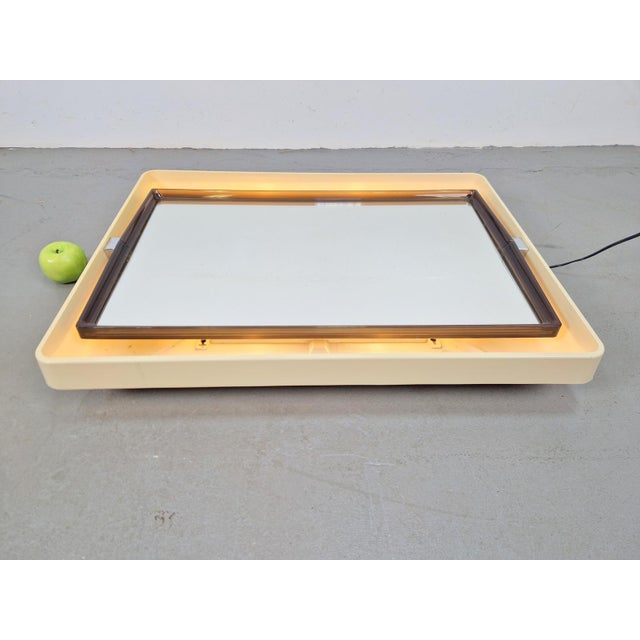 Vintage Rectangular Backlit Mirror from Allibert, France, 1970s For Sale - Image 10 of 17