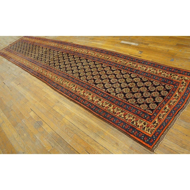 Late 19th Century NW Persian Carpet ( 3' 3" x 15' - 99 x 457 cm) Hallway Runner Rugs (3.03ft x 15ft), Circa Date: 1900s....