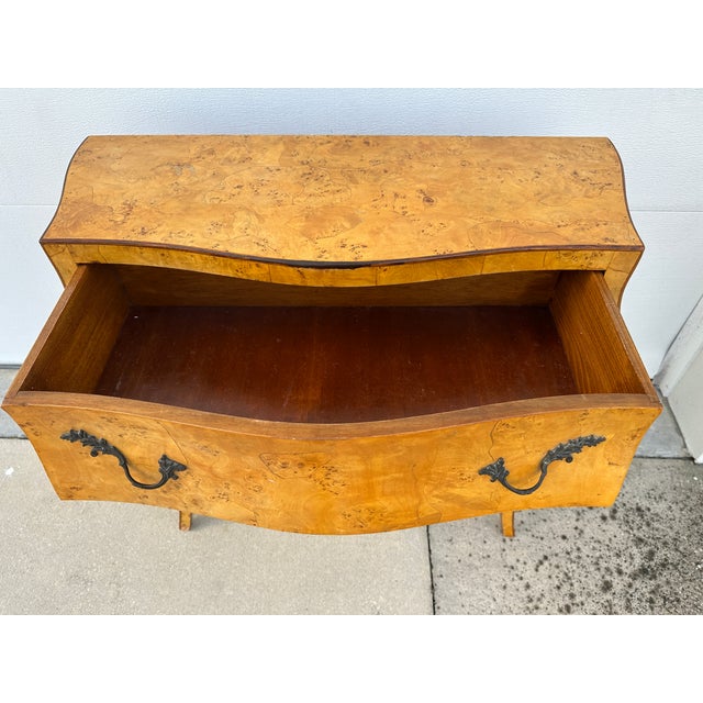 Mid 20th Century Italian Olive Wood Hall Bombe Chest For Sale - Image 10 of 11