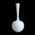 A large white marble vase, hand-carved in India, circa 1960. 28 inches tall, approximately 13 inches diameter. Fluted...
