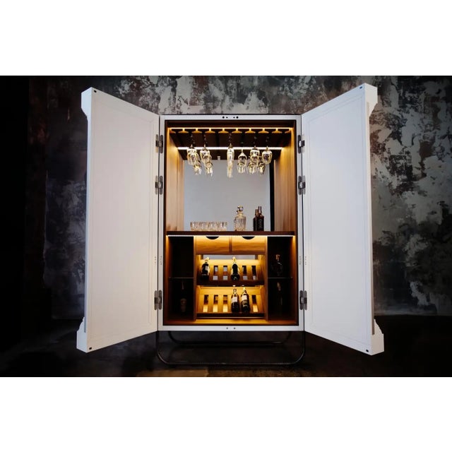 Panoptikum Collections "Break Free" Illuminated Holographic Bar Cabinet For Sale - Image 10 of 11