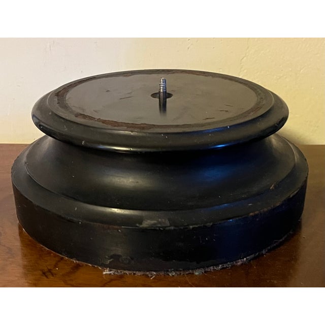 Wood Antique 19th Century Black Ebonized Wood Display Pedestal Base or Socle For Sale - Image 7 of 12