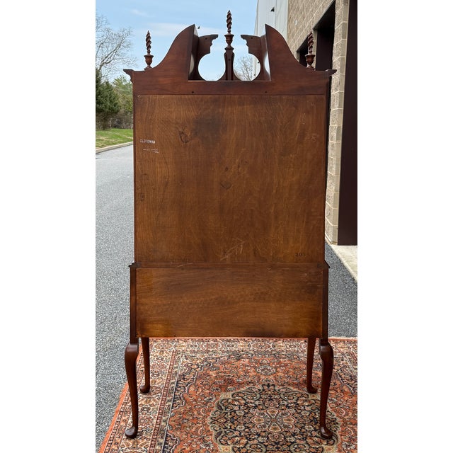 1970s Statton Private Collection Queen Anne / New England Solid Cherry 11 Drawer Highboy Dresser in Oldtowne Cherry For Sale - Image 12 of 18