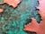 Abstract Geologic Metal Wall Sculpture With Green Patina For Sale - Image 9 of 12