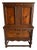Early 20th Century Carved Walnut and Burl Cabinet For Sale