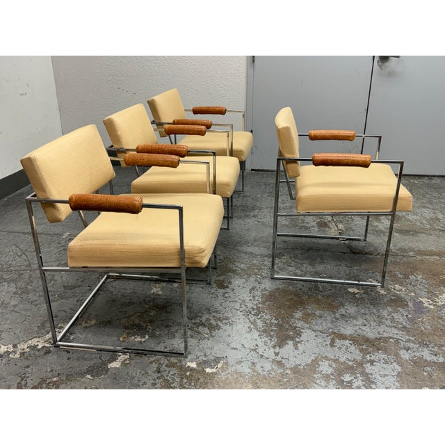 Milo Baughman for Thayer Coggin Milo Baughman for Thayer Coggin Model 1188 Armchairs, Set of Four For Sale - Image 4 of 12