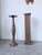 Wooden Column Pedestal Tables, 1950, Set of 2 For Sale - Image 6 of 18