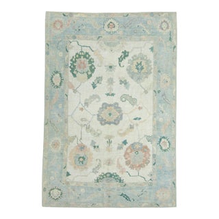 Turkish Oushak Rug 7'8" x 11'2" #18105 For Sale