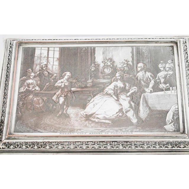 Metal 19th Century French Silvered Copper Jewellery Box For Sale - Image 7 of 18