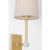 Gold Julie Neill for Visual Comfort Signature Lucia 21" Cordless Sconce in Gild and Crystal with Linen Shade For Sale - Image 8 of 11