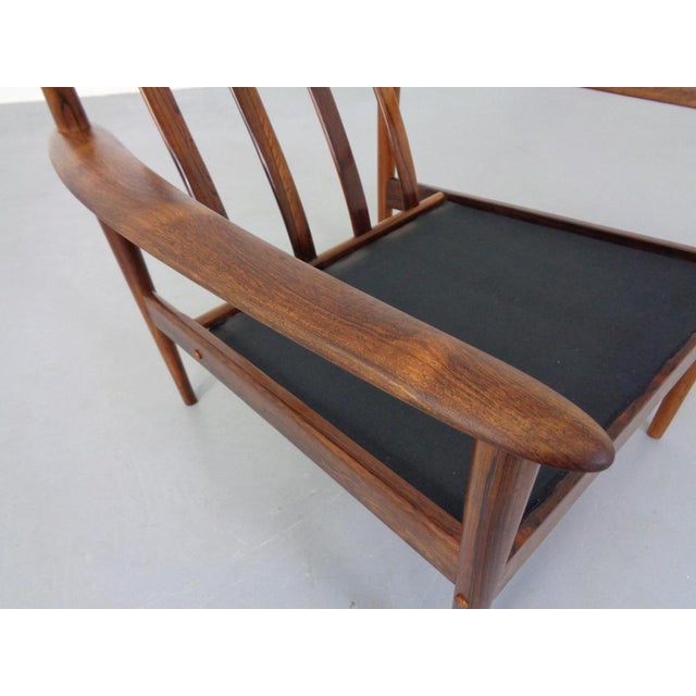 Danish Model 56 Armchair in Rosewood by Grete Jalk for Poul Jeppesen, 1960s For Sale - Image 14 of 16